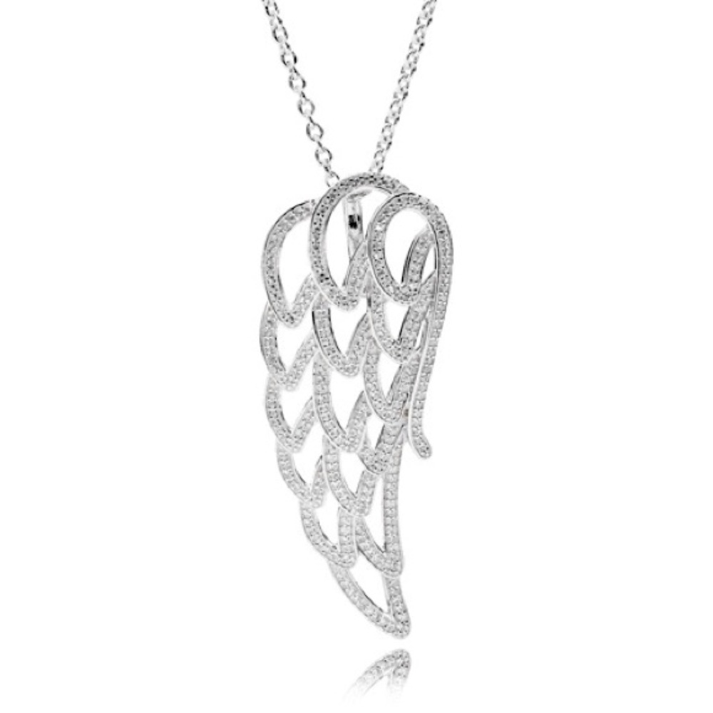 Like new PANDORA angel wing pendant